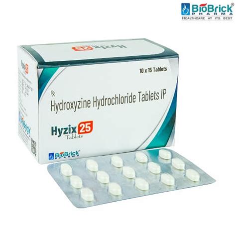 Hydroxyzine Hydrochloride Tablets IP Manufacturer / Supplier and PCD ...