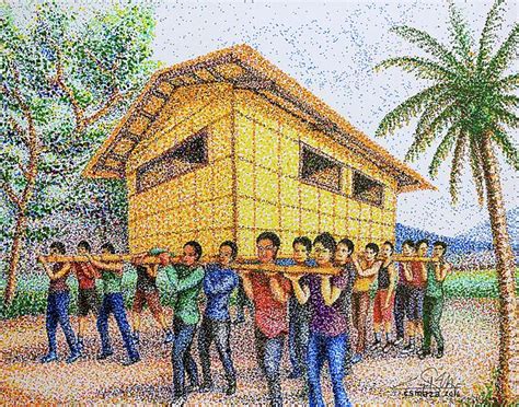 Bayanihan 2 by Cyril Maza | Canvas prints, Filipino art, Bayanihan drawing