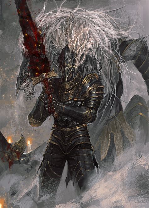 tarnished and maliketh the black blade (elden ring) drawn by junjiuk ...