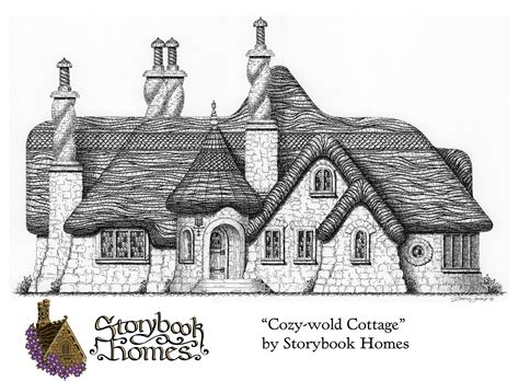 One-story cottage design by Storybook Homes. A cottage plan found in ...