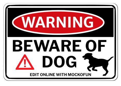 Beware Of Dog Signs