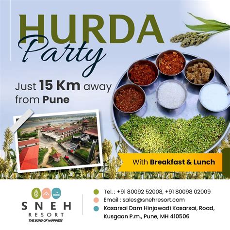 Hurda Party Near Pune - The Joyful Feast at Sneh Resort, Pune