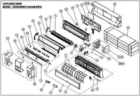 Split AC Corrective Maintenance Hitachi Air Conditioner Spare Parts, in ...