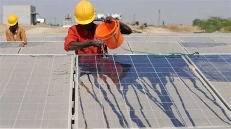 Solar Panels Over Canals In India, Which Prevent Water Evaporation And ...