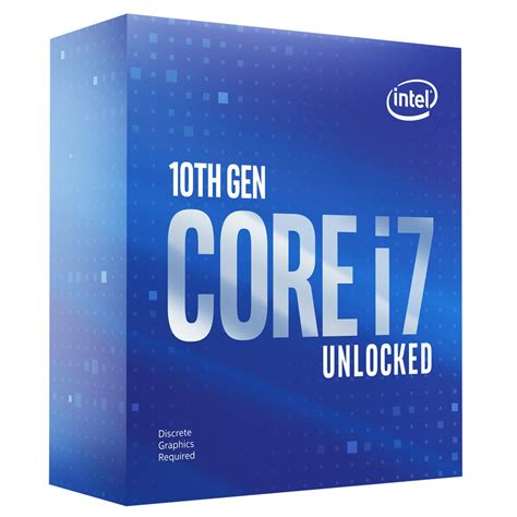 Intel Core i7-10700K Desktop Processor 8 Cores up to 5.1 GHz Unlocked ...