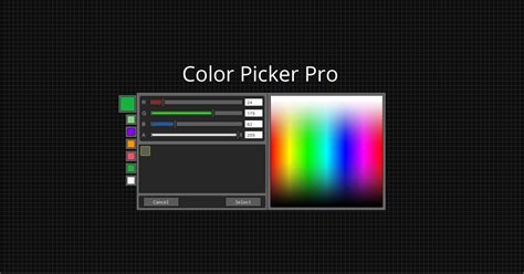 Color Picker Pro | GUI Tools | Unity Asset Store