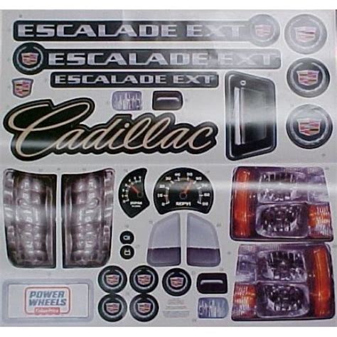 Power Wheels Cadillac Escalade Decal Sheet L7824-0310 - KidsWheels