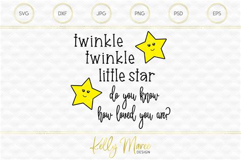 Twinkle Twinkle Little Star SVG File (119742) | SVGs | Design Bundles