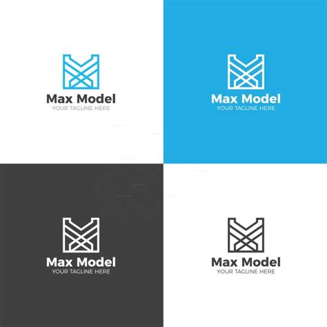 Max Model Creative Logo Design Template - Graphic Templates