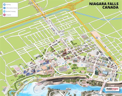 Niagara Falls Tourist Map (Canada) - Ontheworldmap.com