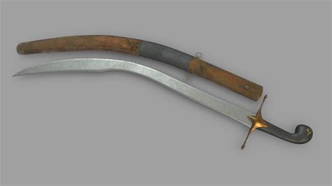 Kilij sword Low Poly Realistic PBR - Buy Royalty Free 3D model by ...