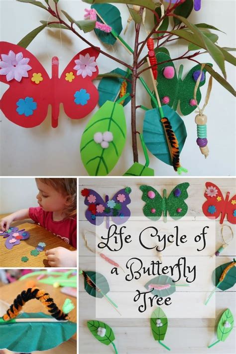 Life Cycle of a Butterfly Craft Tree - Someone's Mum | Butterfly crafts ...