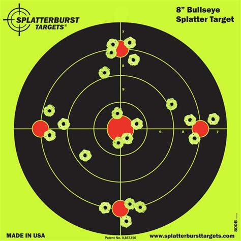 8” Bullseye Splatter Target - splatterbursttargets.com