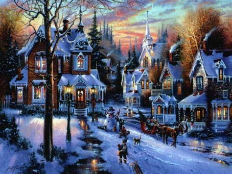 Christmas Town Wallpapers - Wallpaper Cave