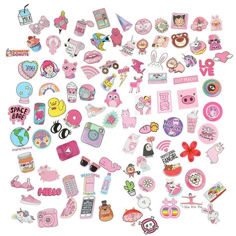 Buy Auidy_6TXD 100Pcs Cute Stickers for Teen Girls Laptop Cartoon ...