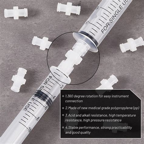 Buy 15 Pcs Syringe Adaptor Luer Lock Female Luer Syringe to Syringe ...