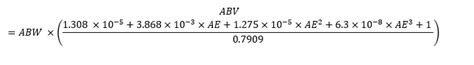 Calculation - ABV – Grainfather Help Centre