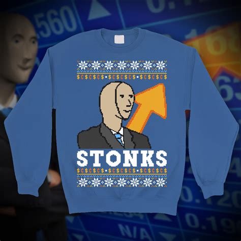 Hey all, I made a Stonks Christmas sweater and thought you might enjoy ...