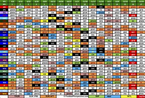 Nfl Football Printable Schedule