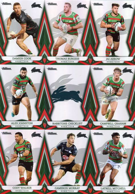 2023 NRL Traders Pearl Special Team Set - South Sydney Rabbitohs - Gold ...