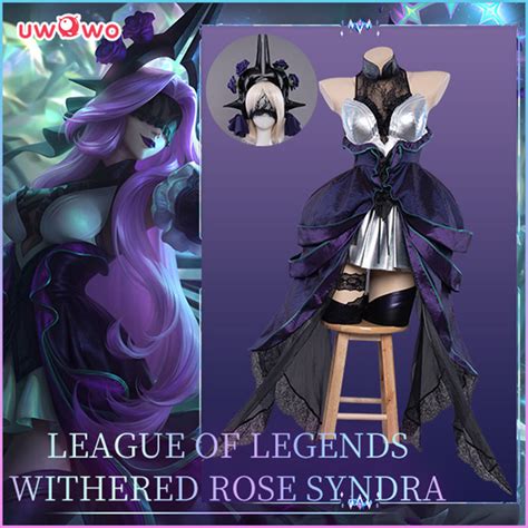 Uwowo Game League of Legends Withered Rose Syndra Cosplay Plus Size Co ...