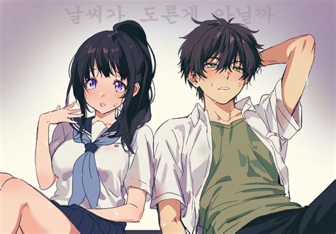 Download Hōtarō Oreki Eru Chitanda Anime Hyouka HD Wallpaper by mery