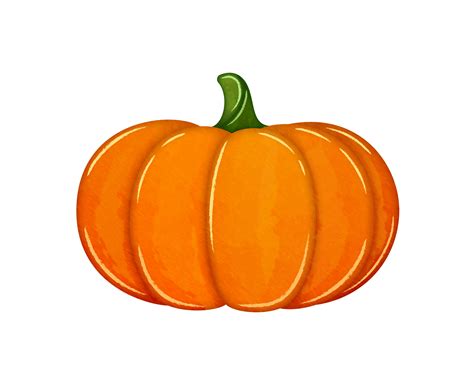 Cute watercolor pumpkin clipart 11190853 PNG