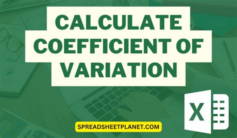 Calculate Coefficient of Variation in Excel (Easy Formula)