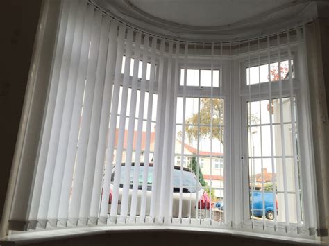 Curved Track Vertical Blinds • London Blind Company • Bexleyheath