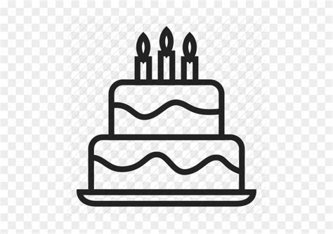 Birthday Cake Outline Svg