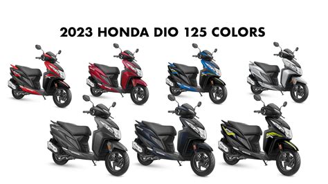 2023 Honda Dio 125 Colors: Red, Blue, Grey, Black - GaadiKey