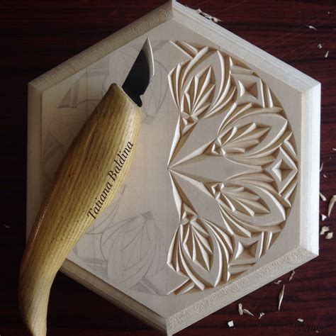 Chip carving (pattern by Tatiana Baldina) https://instagram.com ...