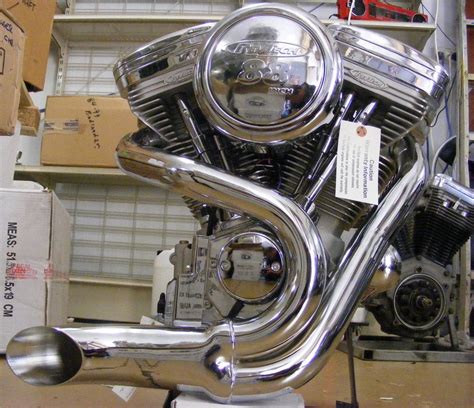 Custom Bobber Motorcycle Exhaust