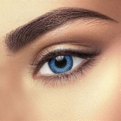 Funky Vision - Monthly Contact Lenses - Big Eye - Cool Blue (3 Month ...