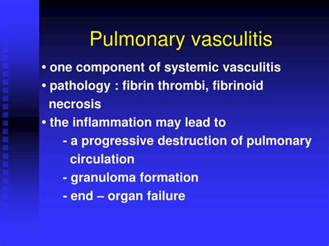 PPT - Pulmonary vasculitis PowerPoint Presentation, free download - ID ...