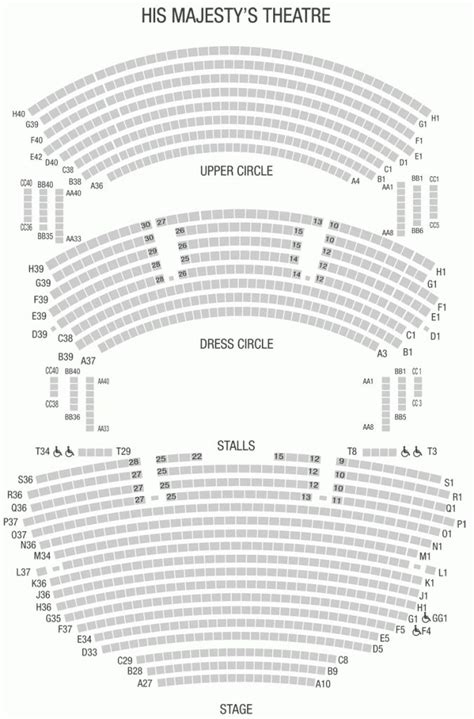 adelaide festival theatre seating plan