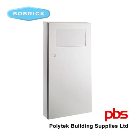 BOBRICK B35639 Surface-Mounted Waste Receptacle with Disposal Door ...