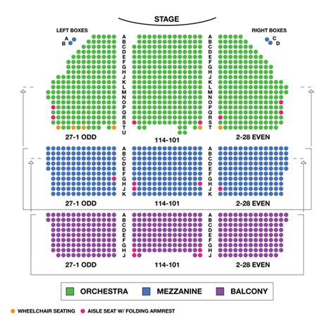 Shubert Theatre Broadway Seating Charts