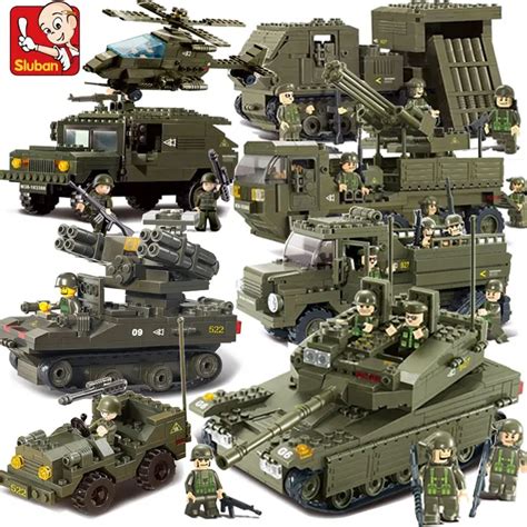 Sluban Army troops Building Blocks Set Kids Toy Military Series ...