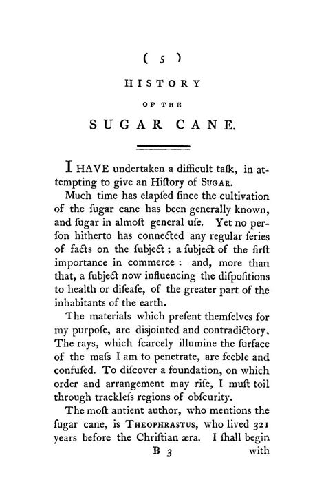 HISTORY OF THE SUGAR CANE - A Treatise on Sugar