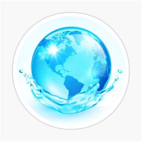 "Frutiger Aero Water Globe Orb" Sticker for Sale by SmanesDesign ...