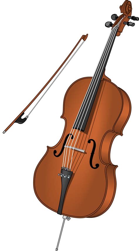 Cello Musical Instruments Stock Royalty Free Vector Image | atelier ...