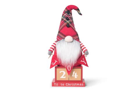 HomeGoods Gnome Wooden Countdown Calendar ($17) | HomeGoods Holiday ...