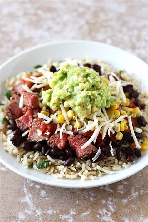 Homemade Chipotle Steak Burrito Bowl | AllFreeCopycatRecipes.com