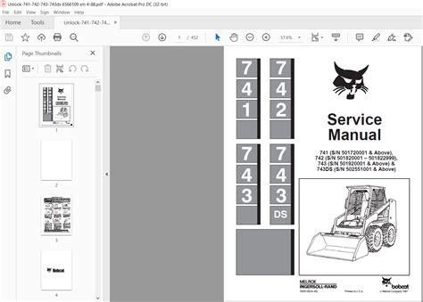 Bobcat 741 742 743 743DS Service Manual 6566109 (4–88) - PDF DOWNLOAD ...