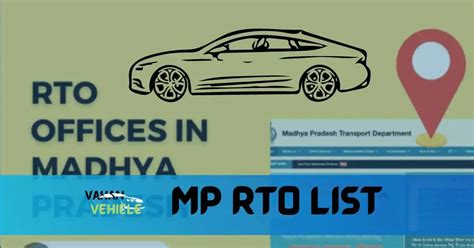 MP RTO List With Address, Officer Code & Challan List