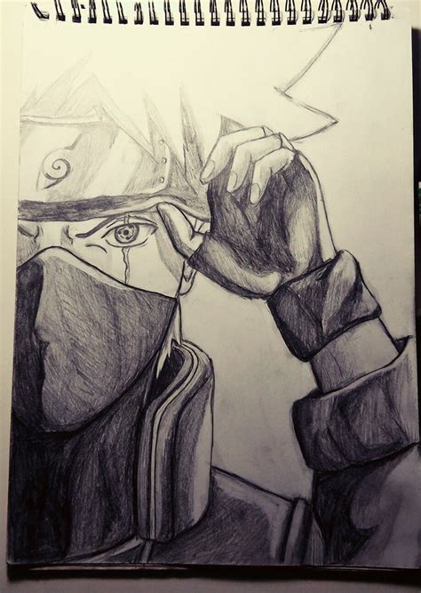 Kakashi, sharingan. Pencil drawing Kakashi Drawing, Naruto Sketch ...