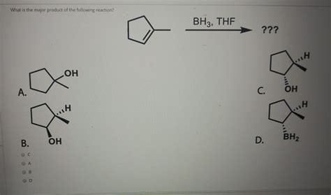 Solved What is the major product of the following reaction? | Chegg.com