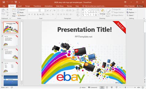 Free Ebay PowerPoint Template