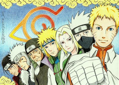 The 7 Generations of Hokage by jessejzette | Naruto shippuden anime ...